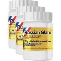 Russian Glare Tüm Ciltler İçin Tüm Vücut Genital Bölge Unisex Tüy Dökücü Sprey 3 Adet