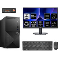 Dell Vostro 3910MT N7519VDT3910MNT1371 Harici Radeon RX 550 Intel Core i5 12400 24 GB Ram 256 GB SSD Tower Windows 11 Home 23.8 inç Monitörlü Masaüstü Bilgisayar + PER4 BELLEK