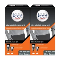 Veet Men Tüm Ciltler İçin Tüm Vücut Genital Bölge Kadın Tüy Dökücü Sprey 2x100 +50 ml
