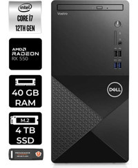 Dell Vostro 3910MT N7598VDT3910P340 Harici Radeon RX 550 Intel Core i7 12700 40 GB Ram 4 TB SSD Tower FreeDos Masaüstü Bilgisayar + PER4 BELLEK