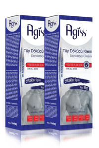 Agiss Tüm Ciltler İçin Tüm Vücut Genital Bölge Erkek Tüy Dökücü Sprey 2x100 ml