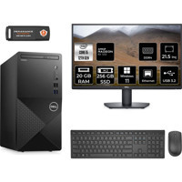 Dell Vostro 3910MT N7519VDT3910MNT1366 Harici Radeon RX 550 Intel Core i5 12400 20 GB Ram 256 GB SSD Tower Windows 11 Home 21.5 inç Monitörlü Masaüstü Bilgisayar + PER4 BELLEK