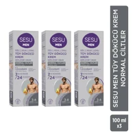 Sesu Tüm Ciltler İçin Tüm Vücut Genital Bölge Erkek Tüy Dökücü Sprey 3x100 ml