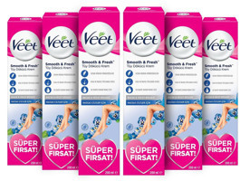 Veet Hassas Ciltler İçin Tüm Vücut Genital Bölge Kadın Tüy Dökücü Sprey 6x200 ml