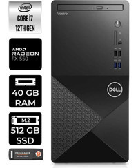 Dell Vostro 3910MT N7600VDT3910P337 Harici Radeon RX 550 Intel Core i7 12700 40 GB Ram 512 GB SSD Tower FreeDos Masaüstü Bilgisayar + PER4 BELLEK