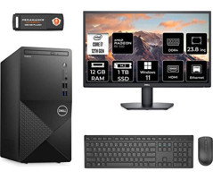 Dell Vostro 3910MT N7600VDT3910MNT1358 Harici Radeon RX 550 Intel Core i7 12700 12 GB Ram 1 TB SSD Tower Windows 11 Home 23.8 inç Monitörlü Masaüstü Bilgisayar + PER4 BELLEK