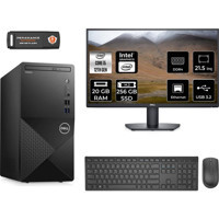 Dell Vostro 3910MT N7519VDT3910MNT316 Dahili Intel UHD Graphics Intel Core i5 12400 20 GB Ram 256 GB SSD Tower FreeDos 21.5 inç Monitörlü Masaüstü Bilgisayar + PER4 BELLEK