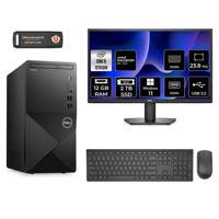 Dell Vostro 3910MT N7519VDT3910 Harici Radeon RX 550 Intel Core i5 12400 12 GB Ram 2 TB SSD Tower Windows 11 Pro 23.8 inç Monitörlü Masaüstü Bilgisayar