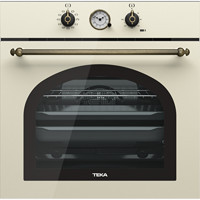 Teka HRB 6300 VN 70 Lt A Enerji Sınıfı Analog Retro Tam Boy Ankastre Fırın Vanilya