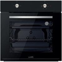Luno F6501B02 72 Lt A Enerji Sınıfı Analog Retro Tam Boy Ankastre Fırın Siyah