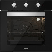 Silverline BO6503B01 72 Lt A Enerji Sınıfı Analog Retro Tam Boy Ankastre Fırın Siyah