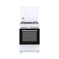 Vestel SF 9401 66 Lt Ocaklı A Enerji Sınıfı Analog Retro Doğalgaz Tam Boy Solo Fırın Beyaz