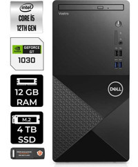 Dell Vostro 3910MT N7519VDT3910P360 Harici GeForce GT 1030 Intel Core i5 12400 12 GB Ram 4 TB SSD Tower Windows 11 Home Masaüstü Bilgisayar + PER4 BELLEK