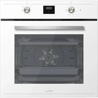 Luno F6502W01 A Enerji Sınıfı Dijital Retro Tam Boy Ankastre Fırın Beyaz