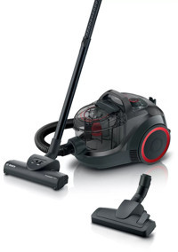 Bosch BGS41POW2 700 W Hepa Filtreli 2.4 lt Kapasiteli Toz Torbasız Süpürge Kırmızı Siyah