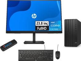 HP 290 Pro G9 238T2X1ESW32 Dahili Intel UHD Graphics Intel Core i7 13700 16 GB Ram 2 TB SSD Tower Windows 11 Pro 23.8 inç Monitörlü Masaüstü Bilgisayar