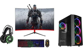 Canar EVEREST Harici Radeon RX 550 Intel Core i5 3470 16 GB Ram 1 TB HDD + 240 GB SSD Tower FreeDos 23.6 inç Monitörlü Masaüstü Bilgisayar