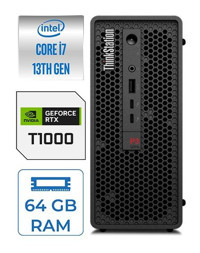 Lenovo WS P3 ULTRA SFF 30HA000QTX29 Harici Quadro T1000 Intel Core i7 13700K 64 GB Ram DDR5 2 TB HDD + 1 TB SSD Tower Windows 11 Pro Masaüstü Bilgisayar