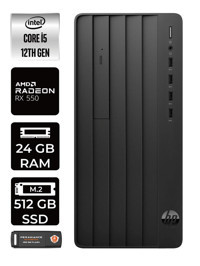 HP Pro Tower 290 G9 6D3A5EA Harici Radeon RX 550 Intel Core i5 12500 24 GB Ram 512 GB SSD Tower Windows 11 Home Masaüstü Bilgisayar + PER4 BELLEK