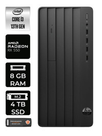 HP Pro Tower 290 G9 8T2X0ES Harici Radeon RX 550 Intel Core i3 13100 8 GB Ram 4 TB SSD Tower Windows 11 Home Masaüstü Bilgisayar + PER4 BELLEK