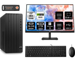 HP Pro Tower 290 G9 6D3A5EAMNT4434 Harici GeForce GTX 1650 Intel Core i5 12500 36 GB Ram 2 TB SSD Tower Windows 11 Pro 23.8 inç Monitörlü Masaüstü Bilgisayar + PER4 BELLEK