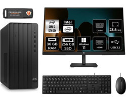HP Pro Tower 290 G9 8T2X0ESMNT431 Dahili Intel UHD Graphics 730 Intel Core i3 13100 36 GB Ram 256 GB SSD Tower Windows 11 Pro 23.8 inç Monitörlü Masaüstü Bilgisayar + PER4 BELLEK