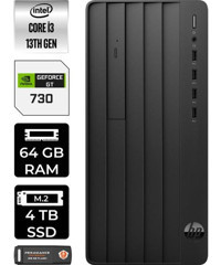 HP Pro Tower 290 G9 8T2X0ESP350 Harici GeForce GT 730 4 GB Intel Core i3 13100 64 GB Ram 4 TB SSD Tower FreeDos Masaüstü Bilgisayar + PER4 BELLEK