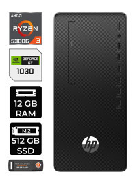 HP 295 G9 6D391EA Harici GeForce GT 1030 AMD Ryzen 3 5300G 12 GB Ram 512 GB SSD Tower Windows 11 Pro Masaüstü Bilgisayar + PER4 BELLEK
