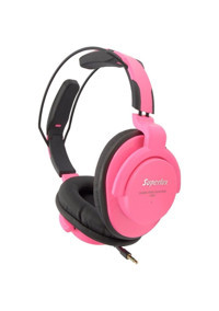 Superlux HD661 3.5 mm Mikrofonlu Kablolu Stüdyo Kulak Üstü Kulaklık Pembe