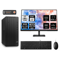 HP Pro Tower 290 G9 6D3A5EA Dahili Intel UHD Graphics Intel Core i5 12500 64 GB Ram 256 GB SSD Tower FreeDos 23.8 inç Monitörlü Masaüstü Bilgisayar