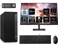 HP Pro Tower 290 G9 8T2W9ESMNT1419 Harici Radeon RX 550 Intel Core i5 13500 20 GB Ram 2 TB SSD Tower Windows 11 Pro 23.8 inç Monitörlü Masaüstü Bilgisayar + PER4 BELLEK