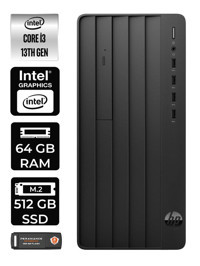 HP Pro Tower 290 G9 8T2X0ES Dahili Intel UHD Graphics 730 Intel Core i3 13100 64 GB Ram 512 GB SSD Tower Windows 11 Home Masaüstü Bilgisayar + PER4 BELLEK