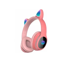 ZORE L400 Bluetooth Kablosuz Kulak Üstü Kulaklık Pembe