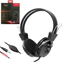 Kubite T-808 3.5 mm Gürültü Önleyici Mikrofonlu Kablolu Kulak Üstü Kulaklık Siyah