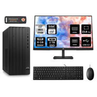 HP Pro Tower 290 G9 6D3A5EA Dahili Intel UHD Graphics Intel Core i5 12500 8 GB Ram 2 TB SSD Tower FreeDos 23.8 inç Monitörlü Masaüstü Bilgisayar