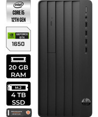 HP Pro Tower 290 G9 6D3A5EAP370 Harici GeForce GTX 1650 Intel Core i5 12500 20 GB Ram 4 TB SSD Tower Windows 11 Home Masaüstü Bilgisayar + PER4 BELLEK