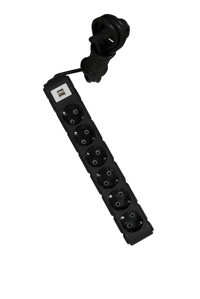 Ufo Electric 6'lı Soket 3 metre 2'li USB Kablolu Tekli 2500 J Akım Korumalı Priz