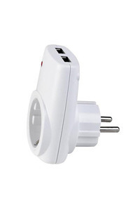 Horoz Tekli Soket 2'li USB Kablosuz Tekli Akım Korumalı Priz