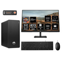 HP 295 G9 6D391EA Harici Radeon RX 550 AMD Ryzen 3 5300G 16 GB Ram 256 GB SSD Tower Windows 11 Pro 23.8 inç Monitörlü Masaüstü Bilgisayar
