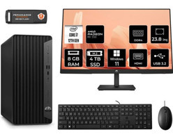 HP Pro Tower 400 G9 6U3M9EAMNT1405 Harici Radeon RX 550 Intel Core i7 12700 8 GB Ram 4 TB SSD Tower Windows 11 Pro 23.8 inç Monitörlü Masaüstü Bilgisayar + PER4 BELLEK