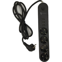 Fulltech Ftr-01 4'lü Soket 2 metre 3'lü USB Kablolu Çiftli Akım Korumalı Priz