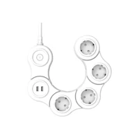 Cata Ct-3001 4'lü Soket 1.5 metre 2'li USB Kablolu Çiftli 918 J Akım Korumalı Priz