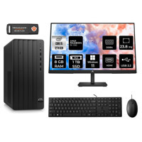 HP Tower 290 G9 6D3A5EA Harici Radeon RX 550 Intel Core i5 12500 8 GB Ram 1 TB SSD Tower Windows 11 Home 23.8 inç Monitörlü Masaüstü Bilgisayar