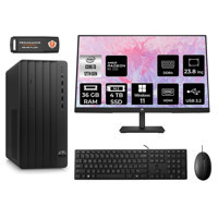 HP Tower 290 G9 6D3A1EA Harici Radeon RX 550 Intel Core i3 12100 36 GB Ram 4 TB SSD Tower Windows 11 Pro 23.8 inç Monitörlü Masaüstü Bilgisayar