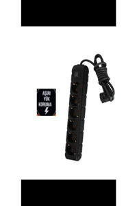 Ufo Electric 60411 6'lı Soket 5 metre Kablolu Tekli Akım Korumalı Priz