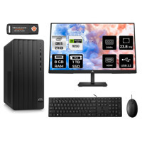HP Tower 290 G9 6D3A5EA Harici GeForce GTX 1650 Intel Core i5 12500 8 GB Ram 1 TB SSD Tower FreeDos 23.8 inç Monitörlü Masaüstü Bilgisayar