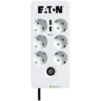Eaton Pb6Ud 6'lı Soket 2'li USB Kablolu Çiftli Akım Korumalı Priz