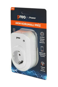 Preo Mpp01 Tekli Soket Kablosuz Tekli Akım Korumalı Priz