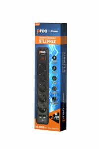 Preo Sp05Ag-Usb Mpp02 5'li Soket 1.5 metre 2'li USB Kablolu Tekli Akım Korumalı Priz