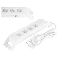 Findit Spg3041 4'lü Soket 2 metre 2'li USB Kablolu Çiftli 900 J Akım Korumalı Priz